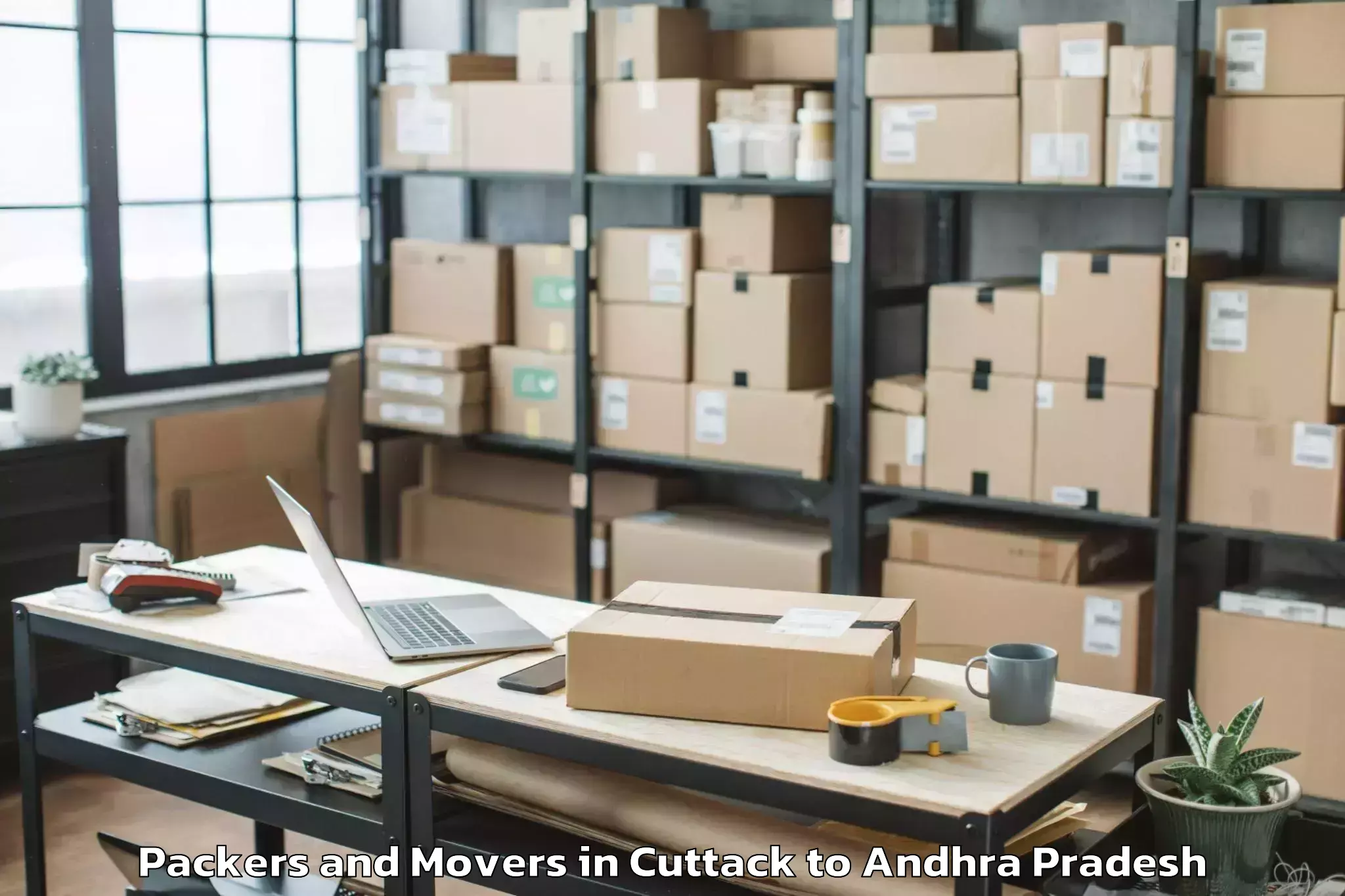 Top Cuttack to Bondapalli Packers And Movers Available